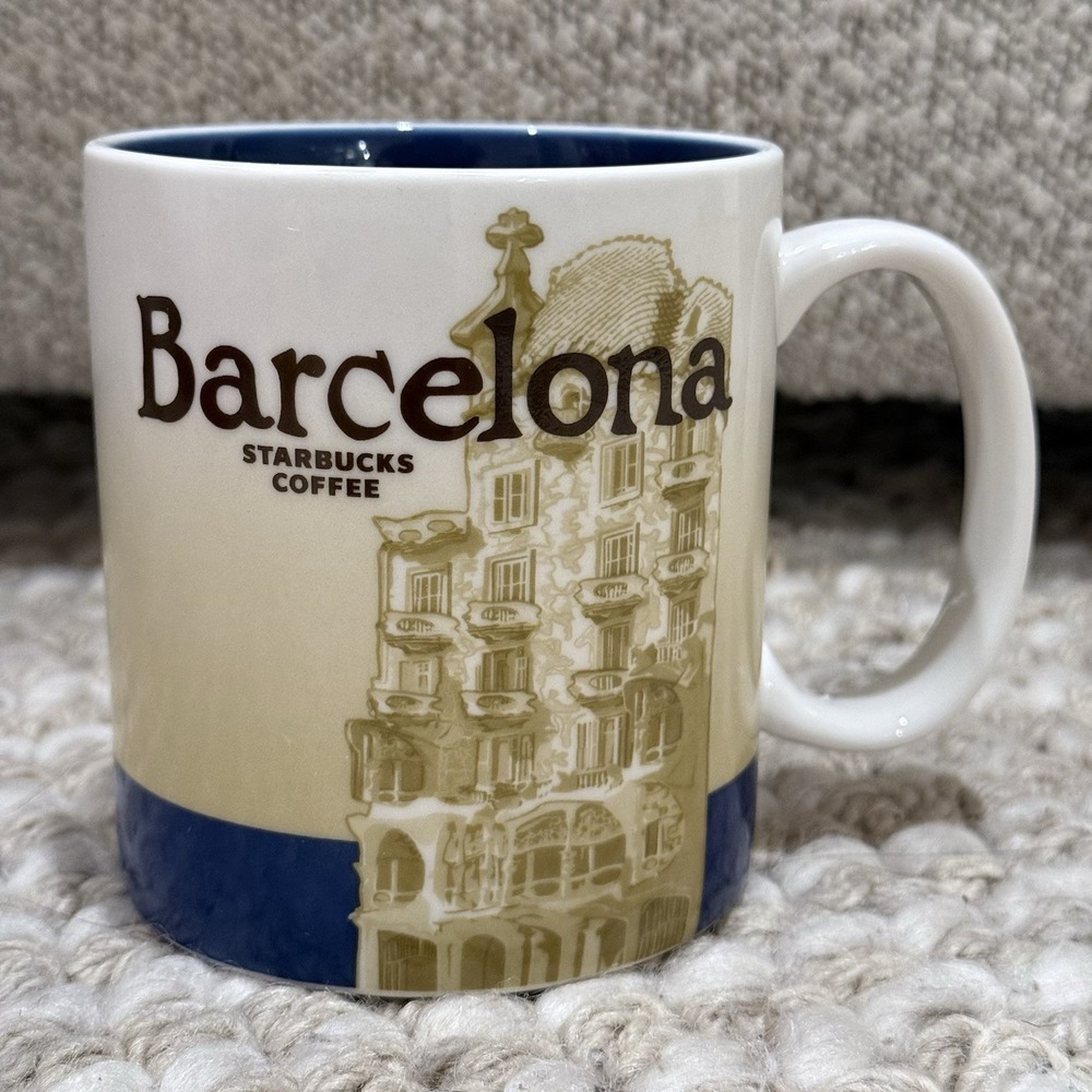 Starbucks Barcelona Global Icon Collectors Series Coffee Mug 16 Oz 2011